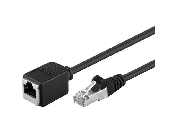 Goobay 91884, 5 m, Cat5e, F/UTP (FTP), RJ-45, RJ-45, Sort