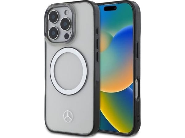 Mercedes tryckt logotyp MagSafe-skal för iPhone 16 Pro Max - klar
