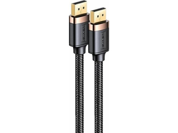 DP-DP kabel Usams U74 SJ531 4K DP 1,2 2m svart