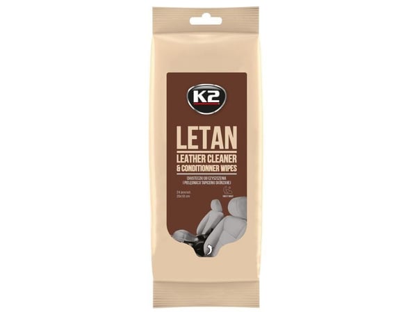 K2 rengöringsservetter för läder, Sweet Night Letan wipes 24 st