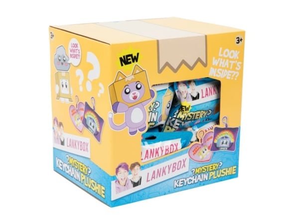 LANKYBOX MYSTERY CLIP ON PLUSH ASS CDU - assorted