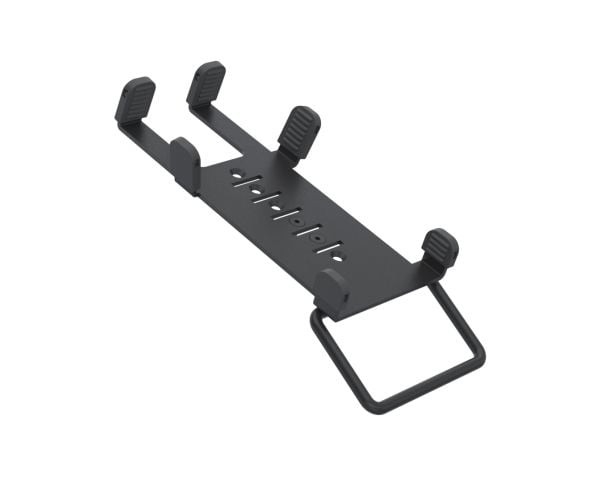 SpacePole - Monteringskomponent (MultiGrip plate) - för butiksterminal - with handle - metall - svart