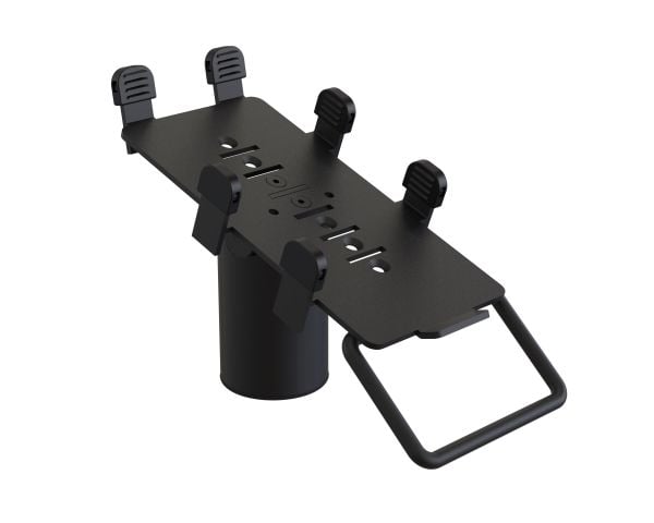 SpacePole SP1 Duratilt - Monteringssett (stang, dekkeflens, DuraTilt, MultiGrip-plate) - for kredittkortterminal - med håndtak - metall - svart