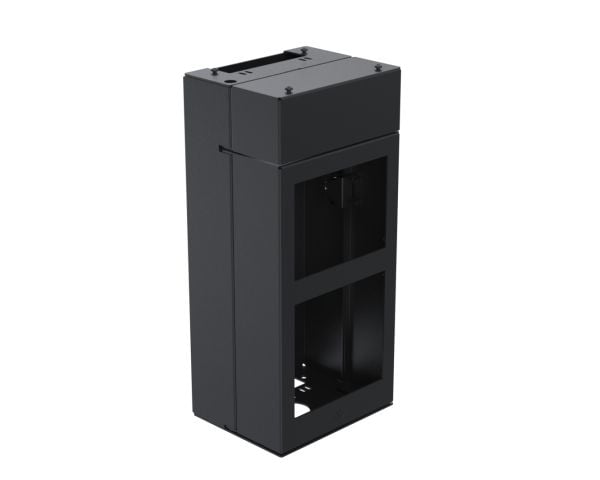 Ergonomic Solutions - Monteringskomponent (kiosk senter modul) - for printer / scanner - integrated printer and scanner - låsbar - metall - svart -...