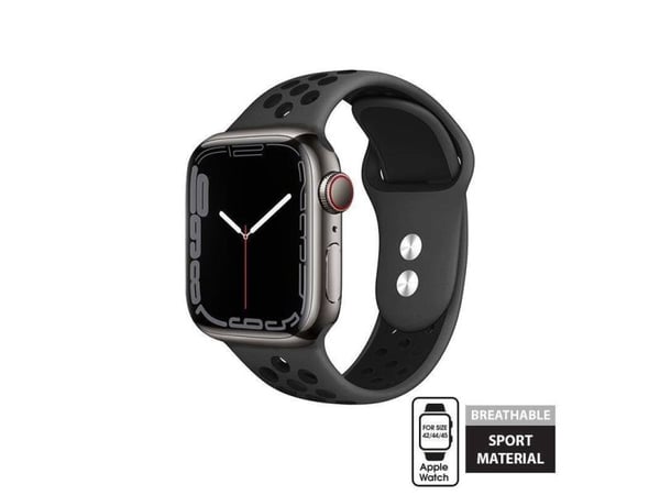 Crong Crong Duo Sport Band - Apple Watch-rem 42/44 mm (grå/svart)