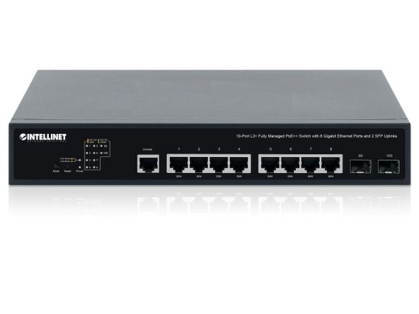 Intellinet 562003, Håndtert, L2+/L3, Gigabit Ethernet (10/100/1000), Strøm over Ethernet (PoE), Rack-montering, 1U