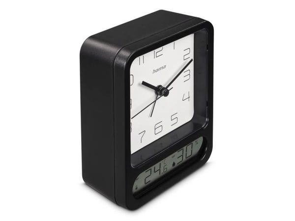 Hama Pag, Digital vekkerklokke, Rektangel, Svart, Innendørs, 12 timers, -10 - 50 °C