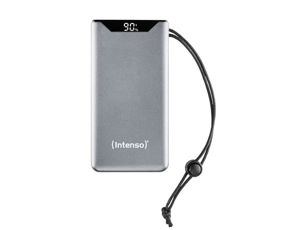 Intenso F20000 - Strømbank - 20000 mAh - 20 watt - 3 A - QC 3.0, Power Delivery 3.0 + PPS - 2 utgangskontakter (24 pin USB-C, USB-type A) - på kabe...