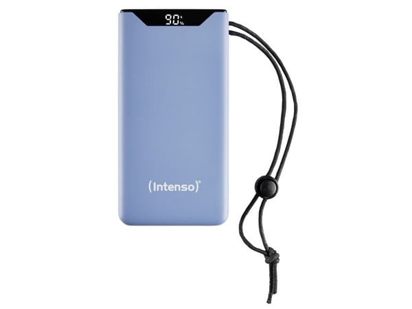 Intenso F20000 - Strømbank - 20000 mAh - 20 watt - 3 A - QC 3.0, Power Delivery 3.0 + PPS - 2 utgangskontakter (24 pin USB-C, USB-type A) - på kabe...
