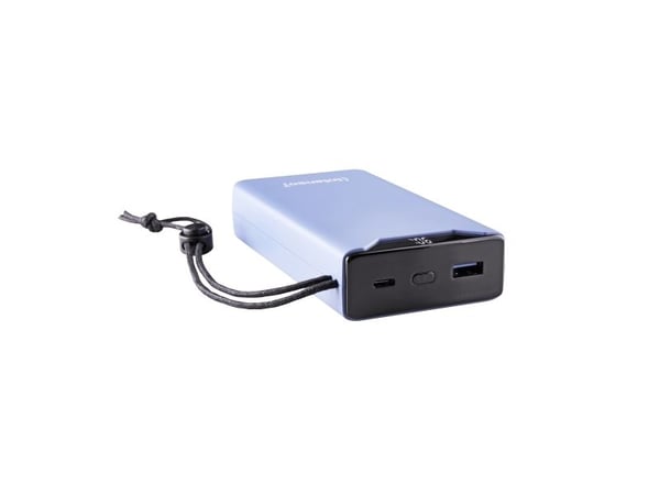 Intenso F20000 - Strømbank - 20000 mAh - 20 watt - 3 A - QC 3.0, Power Delivery 3.0 + PPS - 2 utgangskontakter (24 pin USB-C, USB-type A) - på kabe...