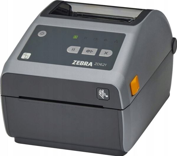 Zebra ZD621d - Etikettskriver - direktetermisk - Rull (10,8 cm) - 203 dpi - inntil 203 mm/sek - USB 2.0, LAN, seriell, USB-vert - kutter - grå