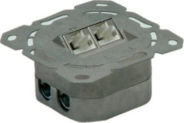 VALUE Cat.6a Flush Mount Wall Jack, STP, horizontal white, Vit