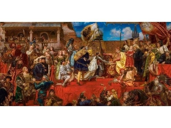 Castorland puslespill 4000 The Prussian Homage Jan Matejko CASTOR