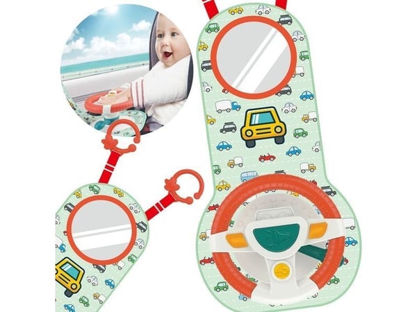 Woopie Baby interaktivt rattraske leketøy til bil med lydeffekter