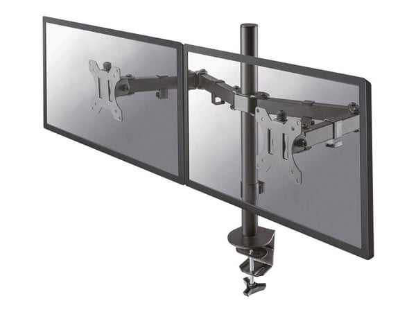 Neomounts FPMA-D550D - Asennussarja - täysliike - 2 LCD-näytölle - teräs - musta - näytön koko: 10"-32" - kiinnitettävä kiinnikkeellä, silmällä, pö...