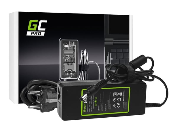 Green Cell PRO - Strømadapter - AC - 75 watt - svart - for Toshiba Satellite A100, A200, A300, L300, L40, M600