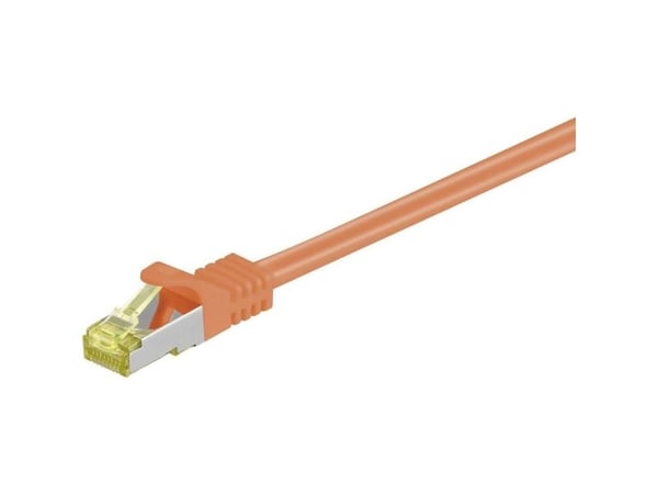 Goobay 91588, 1 m, Cat7, S/FTP (S-STP), RJ-45, RJ-45, Oransje