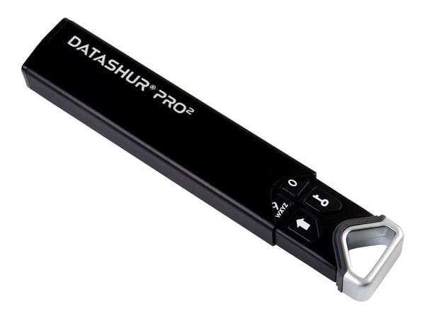 iStorage datAshur Pro2 - USB flash-enhet - krypterat - 4 GB - USB 3.2 Gen 1 - FIPS 140-2 Level 3
