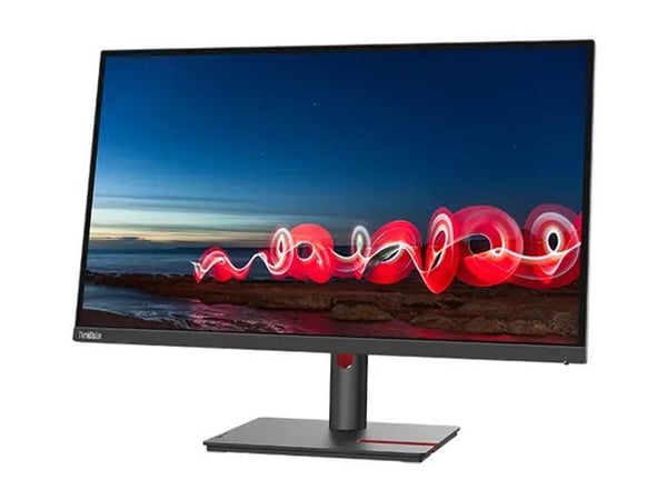 Lenovo ThinkVision T27i-30 - LED-skjerm - 27" - 1920 x 1080 Full HD (1080p) @ 60 Hz - IPS - 300 cd/m² - 1000:1 - 4 ms - HDMI, VGA, DisplayPort - svart