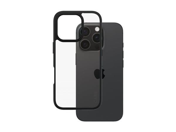 CARE by PanzerGlass - Baksidedeksel for mobiltelefon - flaggskip - MagSafe-samsvar - polykarbonat, termoplast-polyuretan (TPU) - svart - for Apple ...