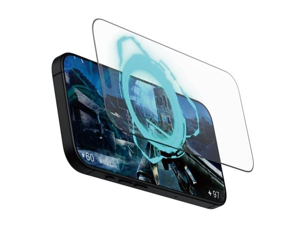PanzerGlass - Skjermbeskyttelse for mobiltelefon - gaming, ultra-bred passform - glass - rammefarge svart - for Apple iPhone 16 Pro