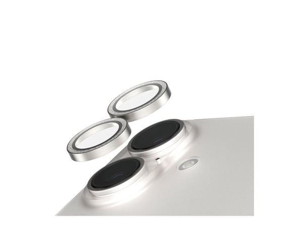 SAFE. by PanzerGlass - Linsebeskytter for mobiltelefon - glitrende sølv - for Apple iPhone 16, 16 Plus