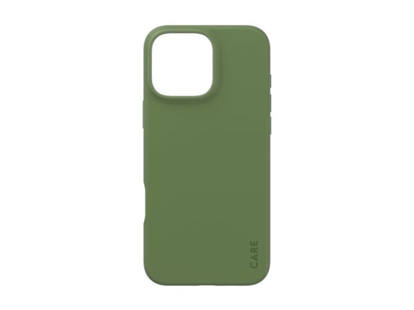 CARE by PanzerGlass - Baksidedeksel for mobiltelefon - MagSafe-samsvar - resirkulert plast - grønn - for Apple iPhone 16 Pro Max