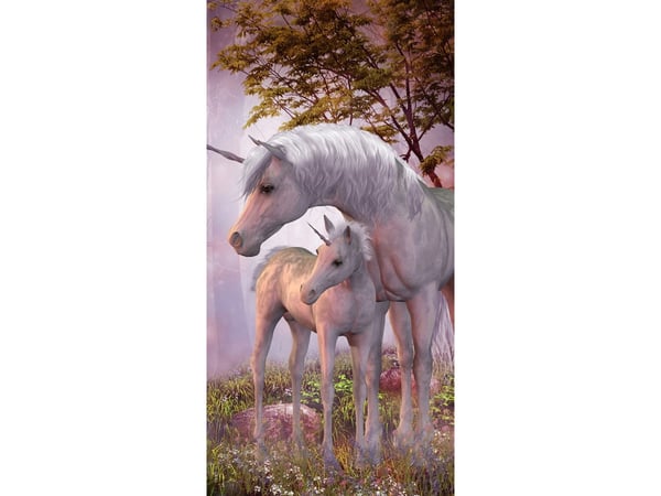 Unicorn Badehåndklæde 70 x 140 cm