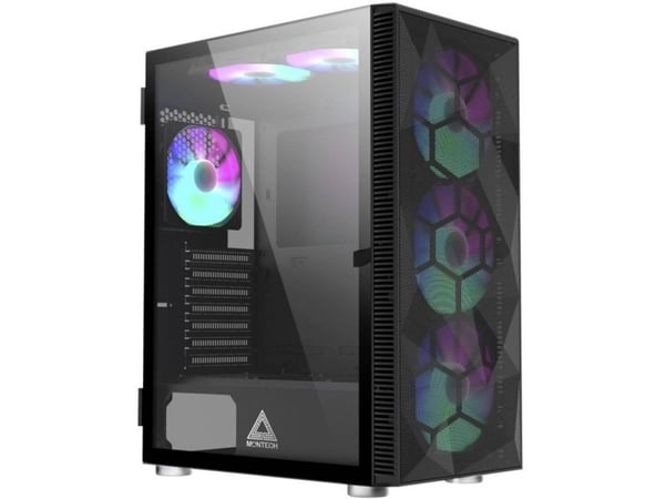 Montech - - sidepanel med vindu - USB/lyd