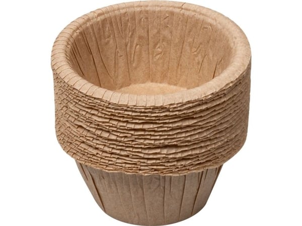 Muffinform, ABENA, 3,5cm, Ø5cm, ubleget, pergament, large, FSC Mix - (16 stk.)