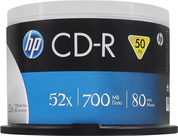 HP CRE00017, 52x, CD-R, 120 mm, 700 MB, Kakeboks, 50 stykker