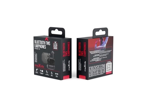 Kuulokkeet MaxLife MAXLIFE MAXLIFE Kuulokkeet BLUETOOTH MXBE-01 TWS Musta / Musta, in-ear -kuulokkeet