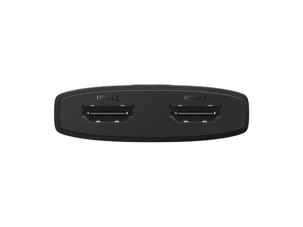 AV-sovitin Baseus HDMI-sovitin 2in1 1m kaapelilla (musta)