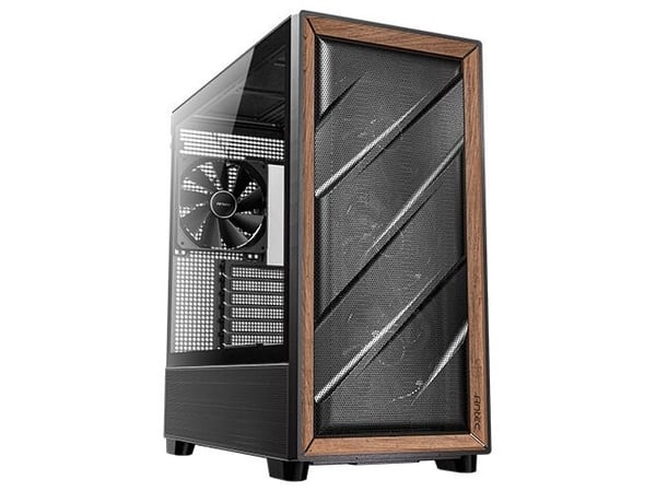 Antec FLUX - Mid tower - utvidet ATX (E-ATX) - sidepanel med vindu (herdet glass) - ingen strømforsyning - USB/lyd
