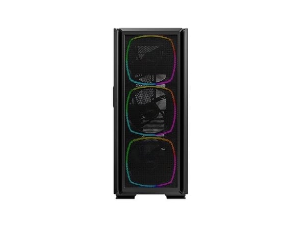 Montech SKY TWO GX - Mid tower gaming - utvidet ATX (E-ATX) - sidepanel med vindu (glass) - ingen strømforsyning (ATX) - svart - USB/lyd
