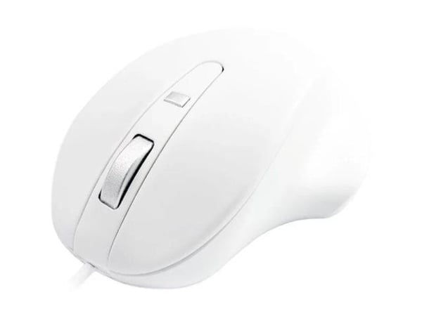 Matias - Mus - PBT plastic - 4 knapper - kablet - USB-A - hvit Matias - Mus - PBT plastic - 4 knapper - kablet - USB-A - hvit