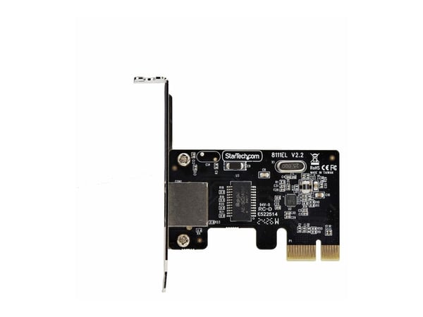 StarTech.com ST1000SPEX2LT, sisäinen, langallinen, PCI Express, Ethernet, 1000 Mbit/s, musta