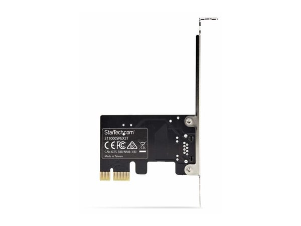 StarTech.com ST1000SPEX2T, Sisäinen, Langallinen, PCI Express, Ethernet, musta