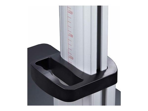 Startech Rolling TV Cart/Stand On Wheels, Up to 100inch/220lb Screens - Vogn - for flatpanel - plastikk, aluminium, stål - svart, sølv - skjermstør...