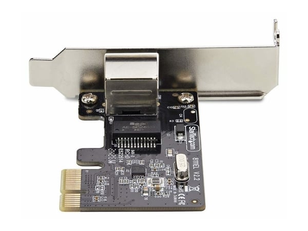 Startech 1-Port Gigabit PCIe Network Adapter Card, TAA Compliant - Nettverksadapter - PCI Express x1 lav profil - Gigabit Ethernet x 1 - svart - TA...
