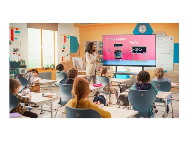 Avocor AVS-8610E - 86" Diagonalklasse S Series LED-bakgrunnsbelyst LCD-skjerm - interaktiv - med pekeskjerm (multiberørings) - Android - 4K UHD (21...
