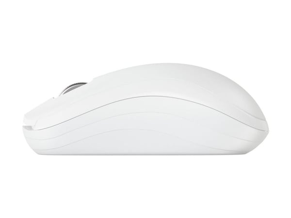 CHERRY MW 2200 - Mus - ergonomisk - høyre- og venstrehåndet - optisk - 3 knapper - trådløs - 2.4 GHz - USB trådløs mottaker - hvit