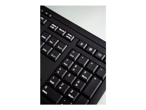 CHERRY STREAM DESKTOP COMFORT - Tastatur- og mussett - 100% - full size - trådløs - 2.4 GHz - QWERTY - USA/Europa - tastsvitsj: CHERRY SX - gråsvart