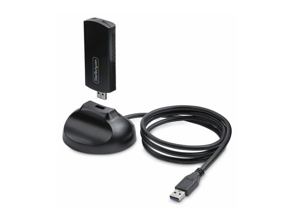 Startech Wi-Fi 6E USB Adapter/Dongle, For Desktop/Laptop PC, Wireless NIC w/Foldable Antenna, WiFi Adapter Supports 802.11 b/g/n/ac/ax, 2.4/5/6 GHz...