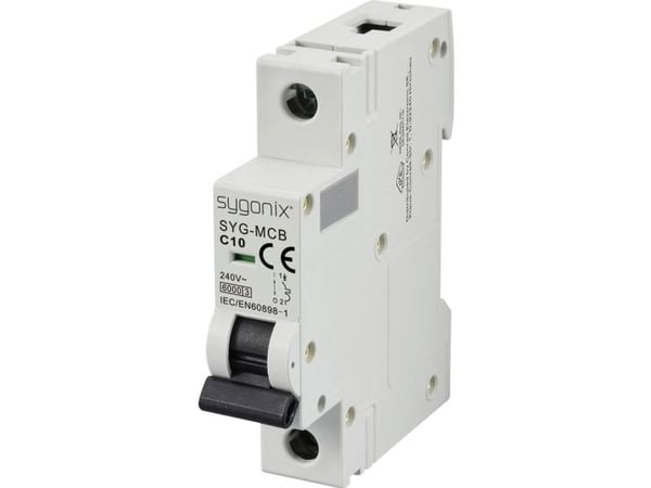 Sygonix SY-6440888 SYG-MCB 1P/C10/6KA Katkaisija 1-napainen 10 A 240 V/AC