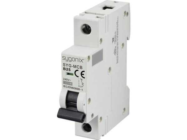 Sygonix SY-6440884 SYG-MCB 1P/B25/6KA Katkaisija 1-napainen 25 A 240 V/AC