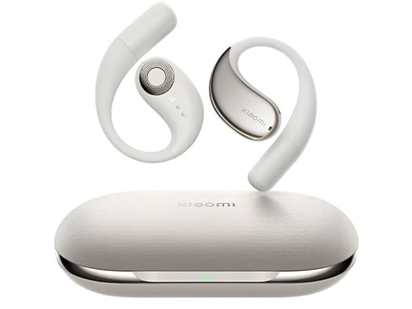 Xiaomi Openwear Stereo - True wireless-hodetelefoner med mikrofon - i øret - Bluetooth - aktiv støydemping - sandsteinbeige