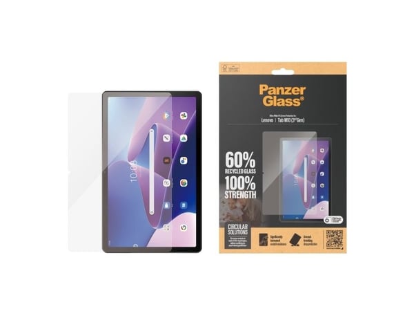 PanzerGlass ® Skjermbeskytter Skjermbeskytter Lenovo Tab M10 (3rd Gen) | Ultra-Wide Fit, polyetylentereftalatfolie (PET), 45 g, 1 stk.