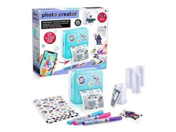 Canal Toys Instant Pocket Printer, 8 vuosi/vuosia, Monivärinen