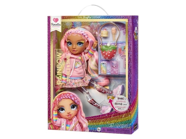 Rainbow High Sparkle & Shine Fashion Dolls- ROSETTA (Pink)